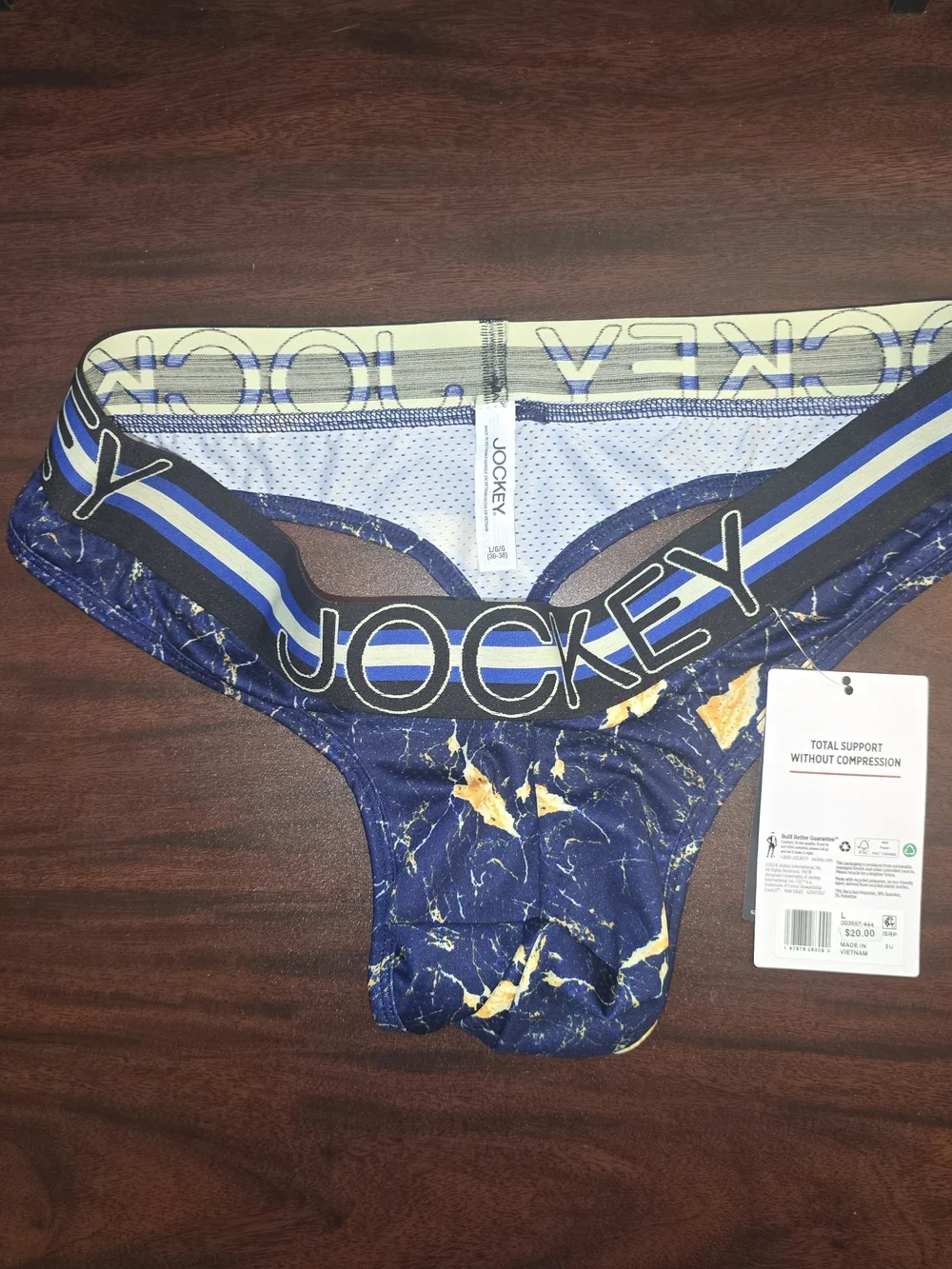 Jockey Men's Sport Stability Thong - Large